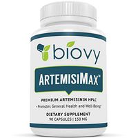 Artemisinin HPLC Standardized to 98 Percent - Non-GMO, Vegan, and Gluten Free - 90 Veggie Capsules 150 milligrams - Pure Sweet Wormwood Extract - Chinese Worm Wood - Sweet Annie Herb