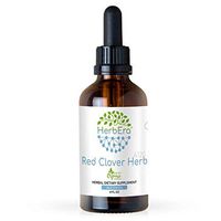 Red Clover Herb A120 Alcohol Herbal Extract Tincture, Organic Red Clover Herb (Trifolium Pratense) Dried Leaf and Flower (4 fl oz)