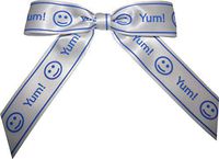 BAYWIND LTD; 4" - YUM!- Twist Tie Bows- 50pc (White)