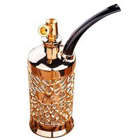 Hookah Shisha， Shisha Pot Double Filtration Cycle Hookah Premium Gift Hookah Bottle Pot to Smoking Hookah (Color : Metallic)