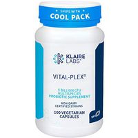 Klaire Labs Vital-Plex Probiotic - Helps Rebalance GI Microbiota for Men & Women, 5 Billion CFU Hypoallergenic & Dairy-Free Bifidobacterium & Lactobacillus Blend (100 Capsules)