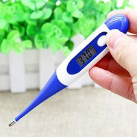 GETNOIVAS LCD Digital Electronic Thermometer for Fever - Accurate and Fast Reading, Rectal and Oral Thermometer for Adults and Babies