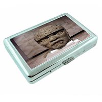 Perfection In Style Olmec D1 Metal Silver Cigarette Case