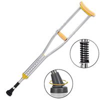 LPY-Axillary Crutches (Aluminum) - Adjustable Post-Injury Or Surgical Support for Men, Women and Teens - Lightweight and Durable Ergonomic Handle and Armpit Foam