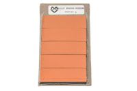 1" x 3" Orange Damp Erase Write On Wipe Off Colored Magnet Strips 25/Pkg