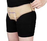 Healthnode(TM) Inguinal Hernia Support Belt/Hernia Belt Support Truss with Special Foam Pads - Superior Comfort and Adjustable Pressure by HealthNode (X-Large) Beige Color