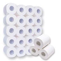 20 Rolls Toilet Paper, 4-Ply Soft White Paper Tissue Safe Eco Friendly Toilet Tissue for Household Daily Kitchen White