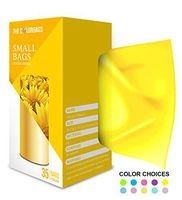Small Trash Bags – FORID bathroom garbage bags 4 gal bin liners new design easy to tear extra durable plastic trash bags for bathroom bedroom office trash bin (70ct yellow)