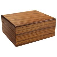 Savoy by Ashton Small Humidor in Zebrawood, 25 Cigar Capacity