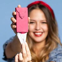 The Reusable Tissue Pack Silicone 6 in 1 (Red)