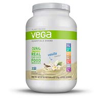 Vega Essentials Shake Vanilla(30 Servings, 36.4 Ounce) - Plant Based Vegan Protein Powder, Non Dairy, Gluten Free, Smooth and Creamy, Non GMO