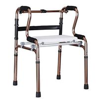 Folding Rollator Walker, Bariatric Walker with Wheels, Adjustable Lightweight Travel Walker for Seniors Wide Walker Folding,