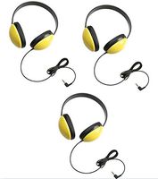 Califone 2800-YL Listening First Headphones in Yellow (Set of 3)