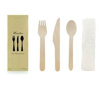 PacknWood 210COUVB4K Wooden Cutlery 4 by 1 kit