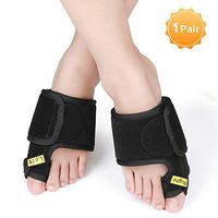 Bunion Corrector Toe Straightener, Orthopedic Foot Bunion Splint Brace for Men and Women, Hammer Big Toe Straighteners for Hallux Valgus, Overlapping Toe, Turf Toe and Bunion Pain Relief (Black)