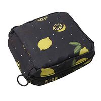 ZALING Cartoon Pattern Printed Sanitary Napkins Bag Multifuction Menstrual Cup Pouch Washable Key Jewelry Storage Bag, Color 3
