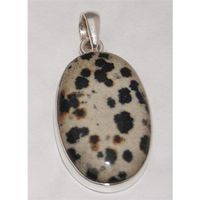 Sterling Silver Dalmatian Jasper Pendant Jewellery No.3122