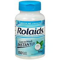 Rolaids Antacid, Regular Strength Tablets, Mint, 150 Count