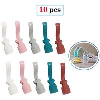 Yimeezuyu Lazy Shoe Helper Shoe Lifting Helper Shoe Horn Wear Shoe Helpers Easy on Easy Off Travel Shoehorn Shoe Helper for Men, Women and Kids(10 Pcs)