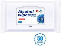 AVASAGS Disinfectant Wipes (2 Packs, 50 Pcs) 75% Alcohol Wet Wipes Cleaning Wet Wipes Daily Disinfecting Use for Hand Home House Travel Office Electronics School All Purpose