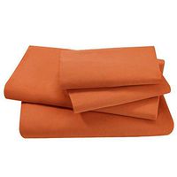 1800 QUALITY SOFT SHEETS DEEP POCKET BED SHEET SET/ Twin - Orange
