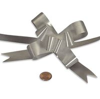 Silver Butterfly Bow 4" | Quantity: 100