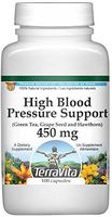 High Blood Pressure Support - Green Tea, Grape Seed and Hawthorn - 450 mg (100 Capsules, ZIN: 517080) - 3 Pack