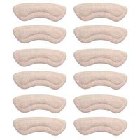 Heel Cushion Inserts Heel Grips Heel Pads - Reusable Self-Adhesive Shoe Inserts Liners for Men and Women's Loose Shoes, Shoe Pads for Preventing Heel Slipping, Rubbing, 6 Pairs