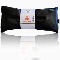 Blissful Being Lavender Eye Pillow - Hot or Cold Weighted Satin Eye Mask perfect for Sleeping, Yoga, Meditation - Gifts for Women, Birthday, Teachers - Natural Herbal Relaxation (Onyx)