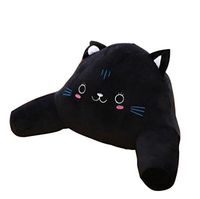 FamilyDream Cartoon Cute Car Waist Pillow PP Cotton Lumbar Support for Office Chair Back Support Seat Cushion for Women Girls (Black Cat)