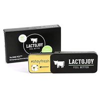LactoJoy Lactase Pills I Powerful Lactase Enzymes for Lactose Intolerance I Ultra Pure Lactase for Improved Digestion I No Silicon Dioxide, No Artificial Flavors, No Sucralose I 100% Vegan I 80 Pieces