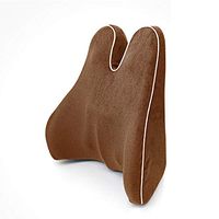 Lumbar Support Pillow Back Support Cushion Sofa Bed Office Chair Rest Seat Pillow Memory Foam Reading Cushions (Color : Brown)