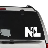 GottaLoveStickerz Nuevo Leon Mexico State Permanent Vinyl Decal Sticker for Laptop Tablet Helmet Windows Wall Decor Car Truck Motorcycle - Size (07 Inch / 18 cm Wide) - Color (Gloss White)