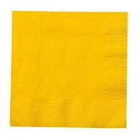Party Dimensions Sunshine Yellow Beverage Napkin, 24 count