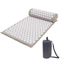 Acupressure mat Yoga Acupressure Mat Yoga Mat Acupressure Cushion Sports Cushion Pillow 6642cm new (color : Gray)