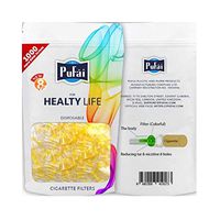 Pufai Disposable Cigarette Filters 8 mm Regular Size Bulk Economy Pack 1000 Per Pack
