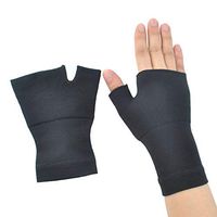 Wrist & Hand Compression Sleeve for Optimum Comfort for Arthritis, Carpal Tunnel, RSI & More (Black, L)