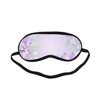 All Polyester Lilac Spring Romantic Sweet Fragrant Flower Sleeping Eye Masks&Blindfold by Simple Health with Elastic Strap&Headband for Adult Girls Kids and for Home Travel