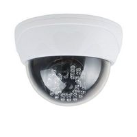 Dummy Fake Surveillance Security CCTV Dome Camera Indoor Outdoor with Red LED Light Sensor AA Battery Powered by Uptell