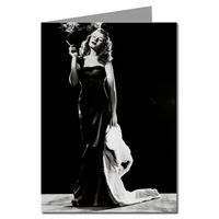 12- Rita Hayworth from The Movie Gilda Wearing an LBD Little Black Dress Notecard Set