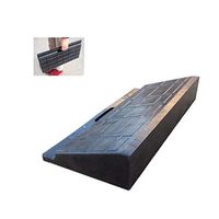 Portable Door Slanting Line, Bicycle Scooter Curb Ramp, Home Garden Trolley Ramp Garage Door Door Ramps Pad 7cm/10cm (Color: Black, Size: 45 20 7cm) (Size : 503110CM)