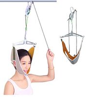HMAMERÂ Over Door Cervical Traction Kit,Hook Suspension Cervical Traction Frame for Neck Shoulder Pain Brace Head Relief Set Unit Home