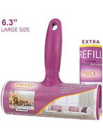 Metkix Supersize 6.3 inches Lint Roller Extra Large Extra Refill Pet Hair Remover for Furniture Clothes Total 120 Sheets