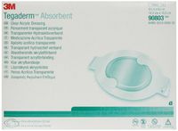 3M Tegaderm Absorbent Clear Acrylic Dressing, Large Oval 90803, 30 Pads (Pack of 6)