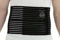 ITA-MED Men’s Breathable Abdominal/Back Support Binder AB-208: Black XX-Large