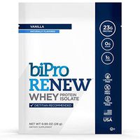 BiPro Renew 100% Whey Isolate Protein Powder, Dietician Recommended Dietary Supplement, Gluten Free, Vanilla, to-go Box (12 Single-Serve Packets)