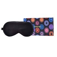 O’Bester Natural Silk Sleep Mask, Comfortable and Super Soft Eye Mask with Adjustable Strap, Ultimate Sleeping Aid, Blindfold, Blocks Light (Black)