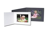 White Portrait Folder: Plain Border for 5" x 7" horizontal prints