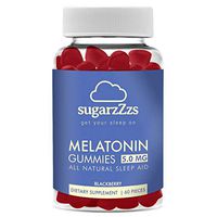 sugarzZzs Get Your Sleep On Melatonin Vitamins Gummies 5mg/Serving - Drug-Free, Vegetarian, Vegan-Friendly, Gluten-Free, Adults, Men, Women, 60 Count (30 Days)