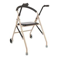 Seat & Roller Bar Covers Walker Old Man Grocery Shopping Cart Folding and Easy to Carry Gifts for Parents Multifunctional Fracture Rehabilitation Walker (Color : A, Size : 6266cm)